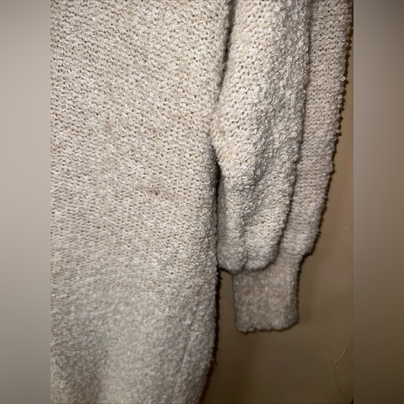 Vintage Monto Par Le Chois Sweater Jacket Size S Chunky Knit Puff Sleeve - Picture 5 of 6